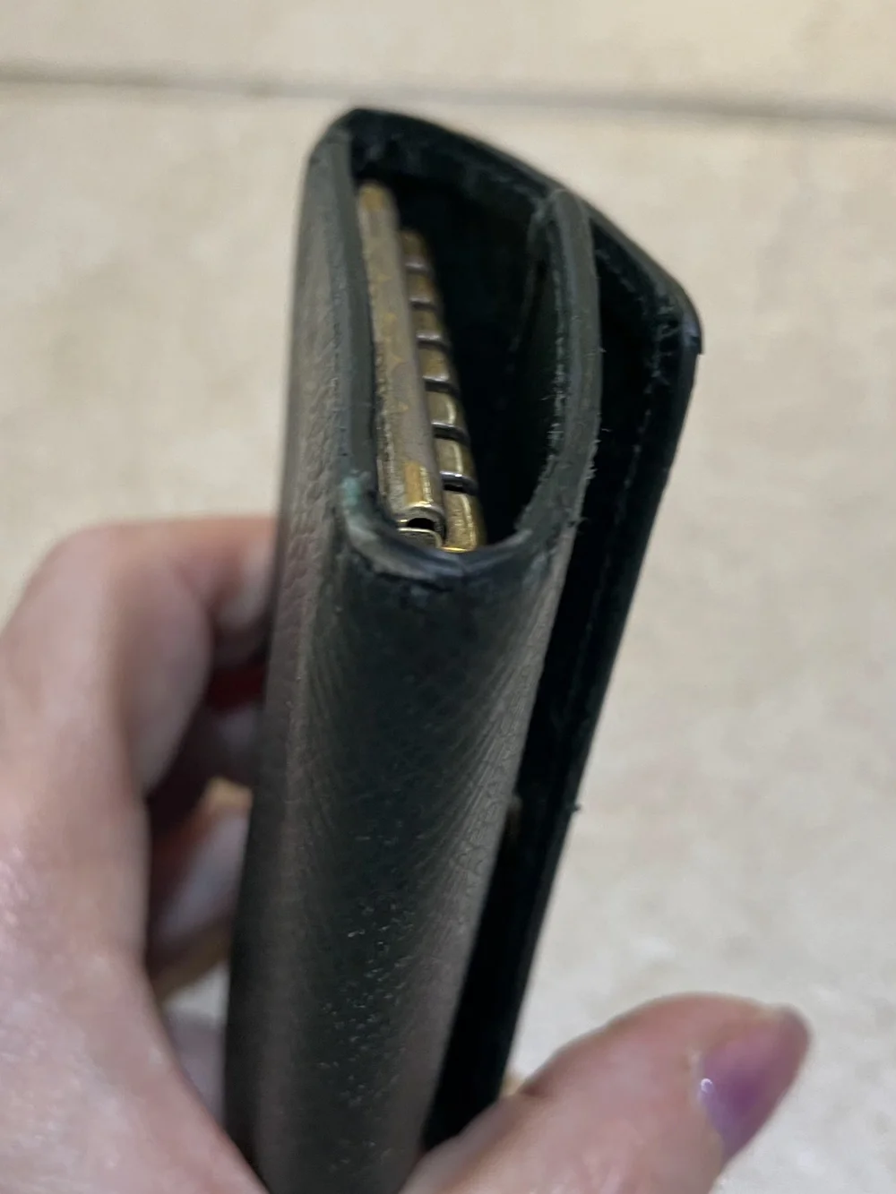 Louis Vuitton Taiga Epicea 6 Key Holder Dark Green